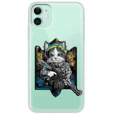 Чохол для iPhone 12 MixCase патріотичні кіт захисник
