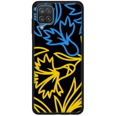 Чохол для Samsung Galaxy A12 / M12 MixCase патріотичні синє-жовта лілія