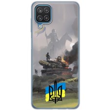 Чохол для Samsung Galaxy A12 / M12 MixCase патріотичні танк у вогні
