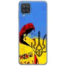 Чохол для Samsung Galaxy A12 / M12 MixCase патріотичні українка у вишиванці