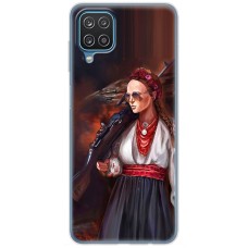 Чохол для Samsung Galaxy A12 / M12 MixCase патріотичні українка з автоматом