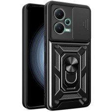 Чохол для Xiaomi Poco X5 / Note 12 5G Serge Ring Armor ударостійкий чорний