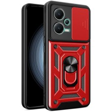 Чохол для Xiaomi Poco X5 / Note 12 5G Serge Ring Armor ударостійкий червоний