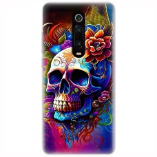 Чохол для Xiaomi Mi 9T / 9T Pro MixCase асорті череп у квітах