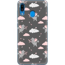 Чохол для Samsung Galaxy A20 / A30 MixCase день закоханих кіт купідон