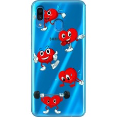 Чохол для Samsung Galaxy A20 / A30 MixCase день закоханих смайлик серце