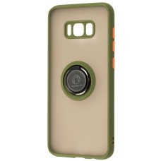 Чохол для Samsung Galaxy S8+ (G955) LikGus Edging Ring оливковий хакі
