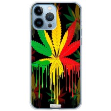 Чохол для iPhone 13 Pro Max MixCase трава листя у квітах