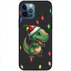 Чохол для iPhone 14 Pro MixCase Новий рік новорічний динозаврик