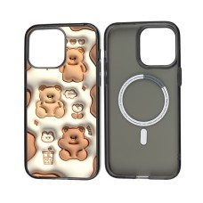 Чохол для iPhone 14 Pro Max MixCase MagSafe мультяшні ведмедики