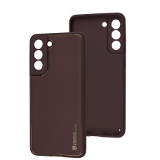 Чохол для Samsung Galaxy S21 FE (G990) Leather Xshield plum red