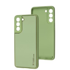 Чохол для Samsung Galaxy S21 FE (G990) Leather Xshield pistachio