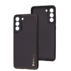 Чохол для Samsung Galaxy S21 FE (G990) Leather Xshield dark purple