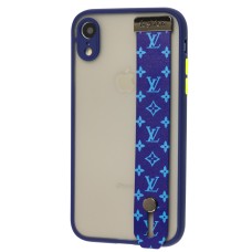 Чохол для iPhone Xr WristBand LV синій/блакитний