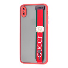Чохол для iPhone X / Xs WristBand G I червоний