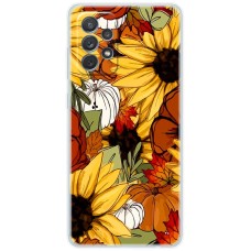 Чохол для Samsung Galaxy A13 (A135) MixCase осінь гарбузи і соняшники