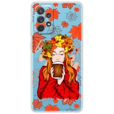 Чохол для Samsung Galaxy A13 (A135) MixCase осінь дівчина з віночком