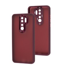 Чохол для Xiaomi Redmi Note 8 Pro Luxury Metal Lens марсала