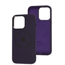Чохол для iPhone 13 Pro Metal Camera MagSafe Silicone deep purple