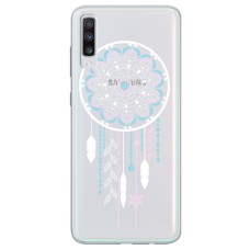Чохол для Samsung Galaxy A70 (A705) Mixcase Ловець снів прозорий