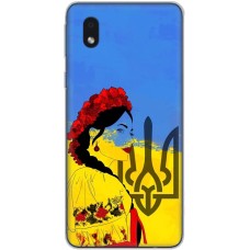 Чохол для Samsung Galaxy A01 Core (A013) MixCase патріотичні українка у вишиванці