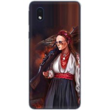Чохол для Samsung Galaxy A01 Core (A013) MixCase патріотичні українка з автоматом