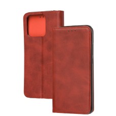 Чохол книжка для Xiaomi Redmi 10C Black magnet червоний