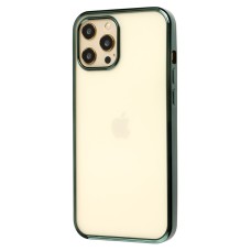 Чохол для iPhone 12 Pro Max Glossy edging темно-зелений