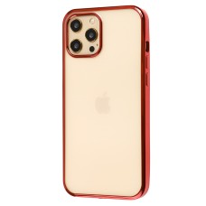 Чохол для iPhone 12 Pro Max Glossy edging червоний