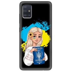 Чохол для Samsung Galaxy A51 (A515) MixCase патріотичні паспорт українки
