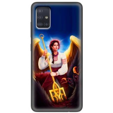 Чохол для Samsung Galaxy A51 (A515) MixCase патріотичні українка ангел з тризубо