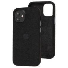Чохол для iPhone 12 mini Alcantara 360 чорний