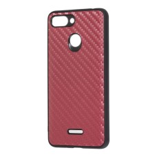 Чохол для Xiaomi Redmi 6 hard carbon бордовий