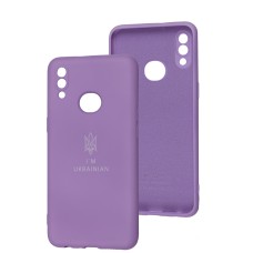 Чохол для Samsung Galaxy A10s (A107) Silicone Full Тризуб лавандовий