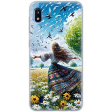 Чохол з аніме для Samsung Galaxy A10 (A105) Mixcase поле квітів олією