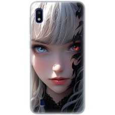 Чохол з аніме для Samsung Galaxy A10 (A105) Mixcase дівчинка з червоним оком