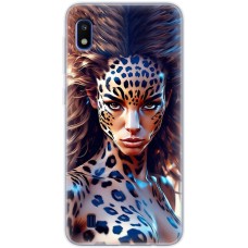 Чохол з аніме для Samsung Galaxy A10 (A105) Mixcase дівчина леопард