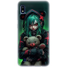 Чохол з аніме для Samsung Galaxy A10 (A105) Mixcase дівчинка і ведмедик