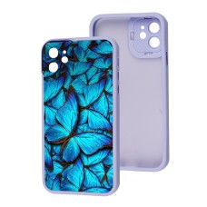 Чохол для iPhone 12 MixCase LikGus метелики сині