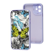 Чохол для iPhone 12 MixCase LikGus метелики жовтий