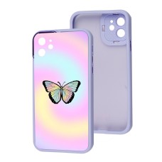 Чохол для iPhone 12 MixCase LikGus метелики райдужний