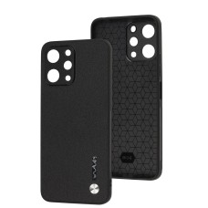 Чохол для Xiaomi Redmi 12 Wave Leather чорний