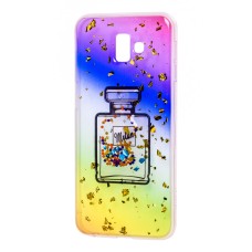 Чохол для Samsung Galaxy J6+ 2018 (J610) Multi confetti синій "духи"