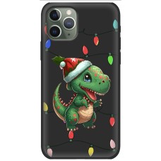 Чохол для iPhone 11 Pro Max MixCase Новий рік новорічний динозаврик