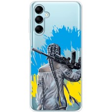 Чохол для Samsung Galaxy M14 (M146) MixCase патріотичні дівчина з автоматом