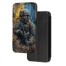 Чохол-книжка патріотична Samsung Galaxy A72 Український воїн