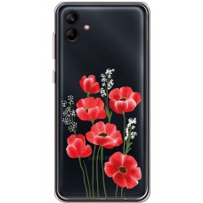 Чохол для Samsung Galaxy A04e (A042) Mixcase квіти маки в польових травах