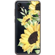 Чохол для Samsung Galaxy A04e (A042) Mixcase квіти великі соняшники