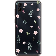 Чохол для Samsung Galaxy A04e (A042) Mixcase квіти патерн квіти гілки евкаліпт