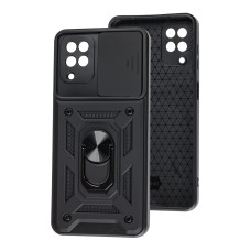 Чохол для Samsung Galaxy A12 (A125) Serge Ring Armor ударостійкий чорний